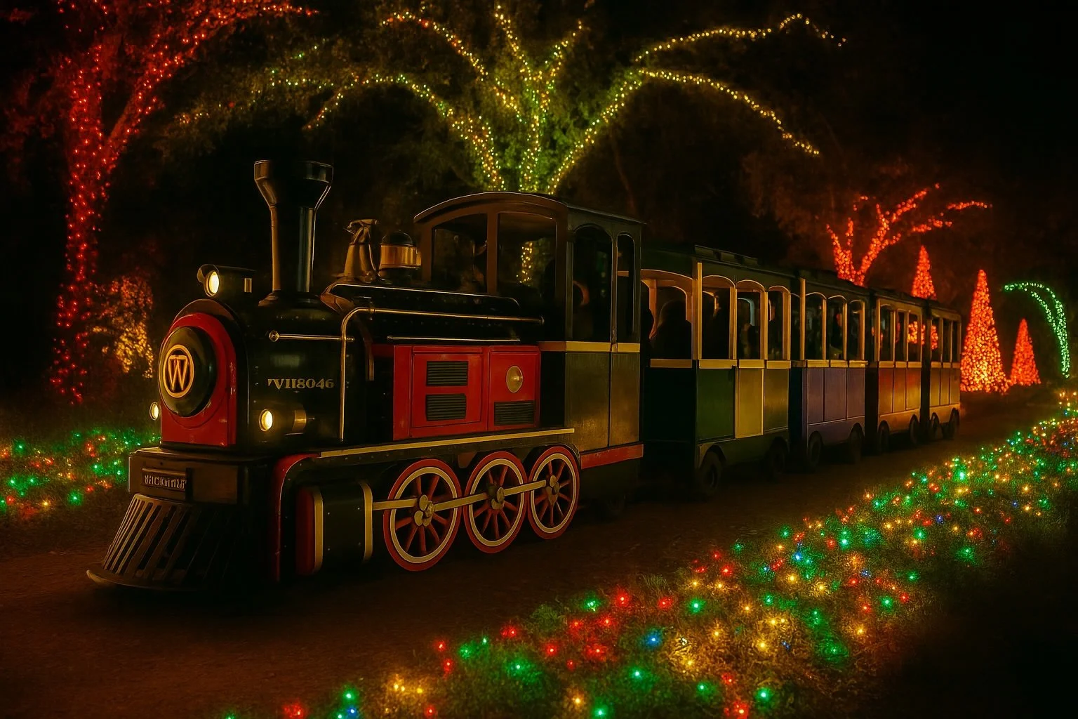 Train Ride — Redding Garden of Lights at Turtle Bay